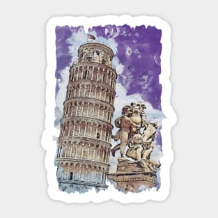 Leaning Tower of Pisa Sticker